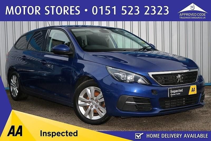Blue Used 2018 Peugeot 308 SW Active Estate | £4,795 (Fair price) - Image 1/4