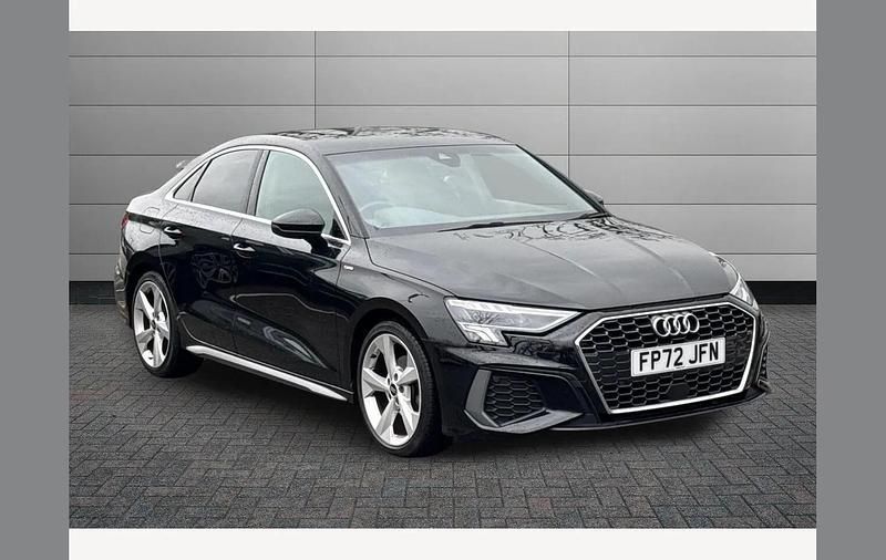 Used Audi A3 S-Line 150 HP (110 kW) 2022 Mythos black Sedan