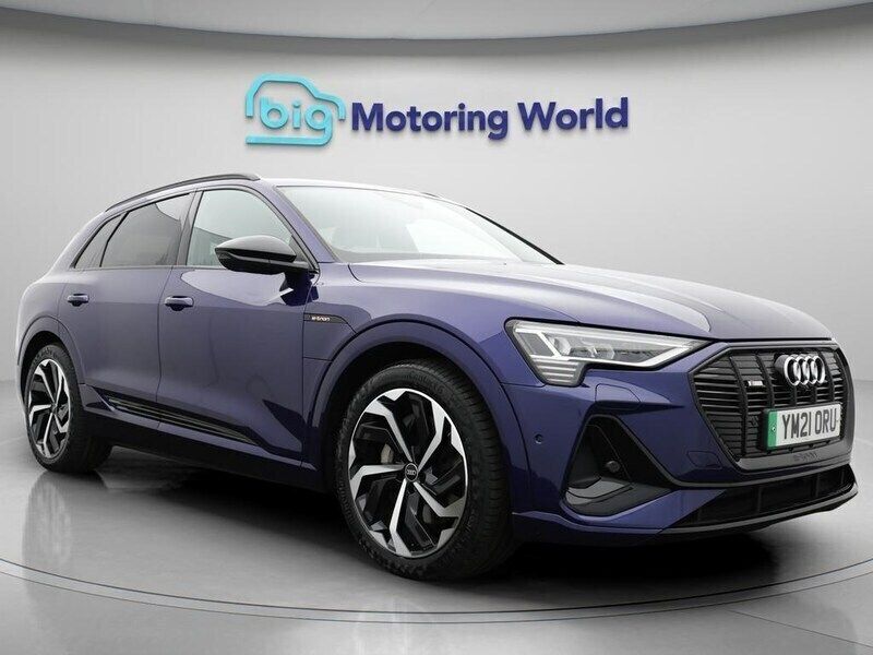 Blue Used 2021 Audi e-tron Black Edition SUV | £26,400 (Good price) - Image 1/4