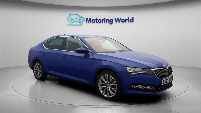 Blue Used 2023 Skoda Superb SE L Hatchback | £18,900 (Fair price) - Image 1/4