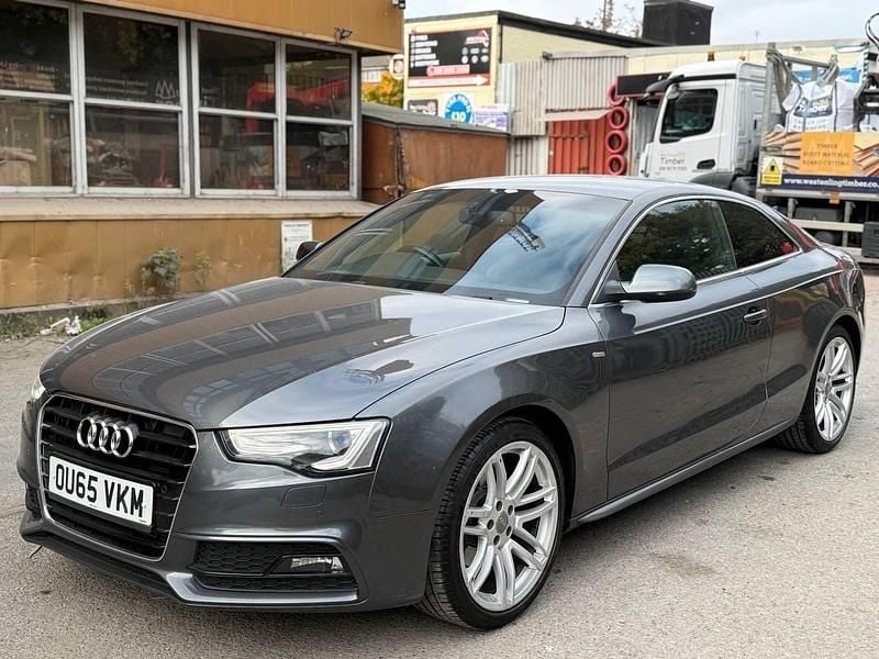 Used Audi A5 S-Line 177 HP (130 kW) 2015 Grey Coupe