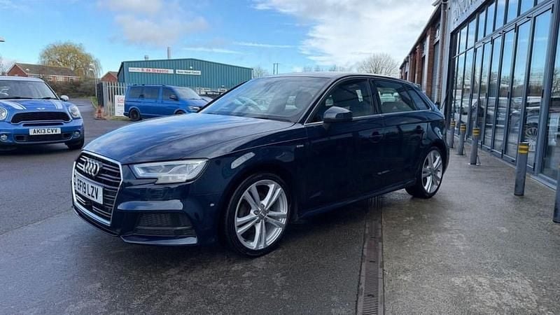 Used Audi A3 Sportback S-Line 2019 Blue Hatchback