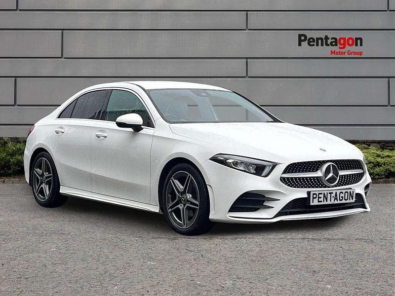 White Used 2020 Mercedes A200 AMG line Sedan | £17,349 (Good price) - Image 1/4