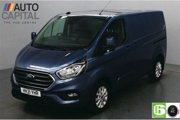 Blue Used 2021 Ford Transit Custom Limited Van | £23,988 (Fair price) - Image 1/4