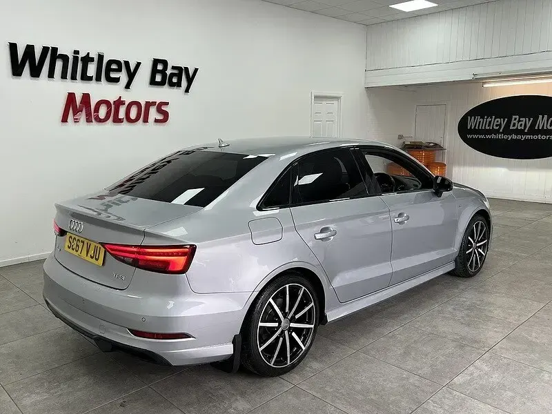 Used Audi A3 Black Edition 150 HP (110 kW) 2018 Silver Sedan