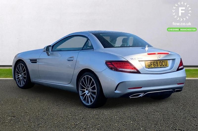 Used Mercedes SLC300 AMG line 245 HP (180 kW) 2019 Silver Cabriolet