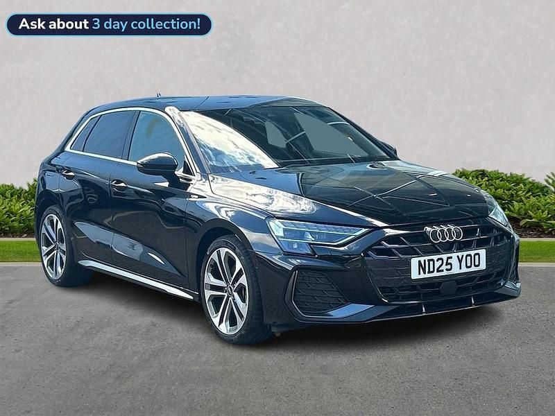 Black Used 2025 Audi A3 S-Line Hatchback | £29,875 (A bit pricey) - Image 1/4