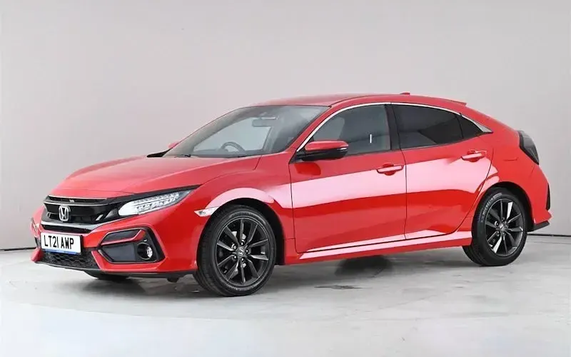 Used Honda Civic SR 126 HP (92 kW) 2021 Red Hatchback