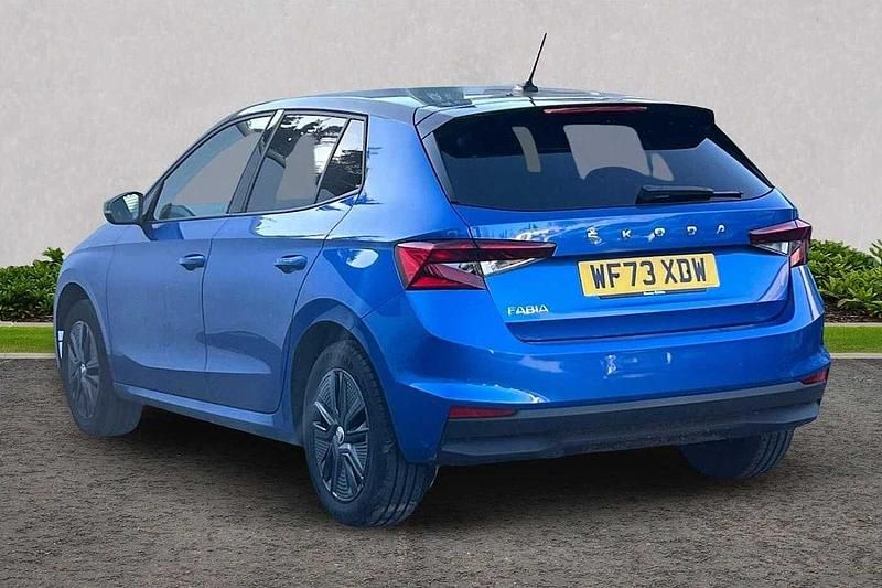 Used Skoda 110 R Colour Edition 81 HP (59 kW) 2023 Race blue metallic black body / magic pearl effect roof Hatchback