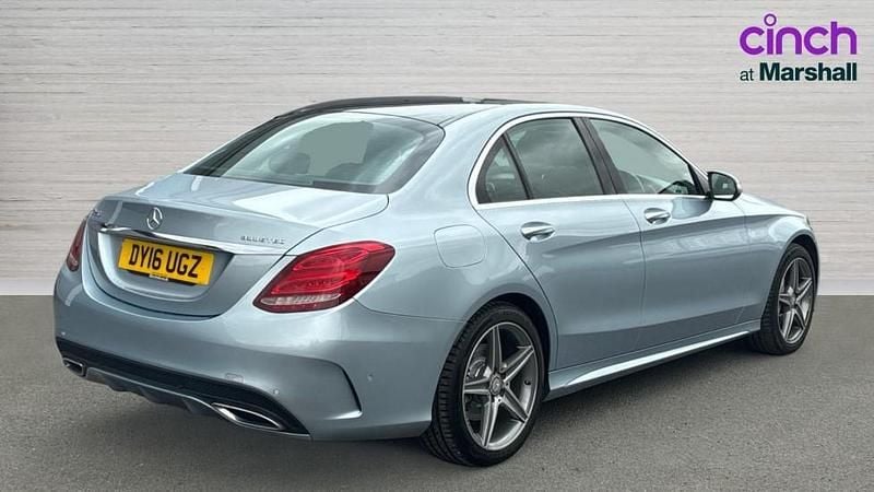Used Mercedes C220 AMG Line Premium Plus 170 HP (125 kW) 2016 Silver