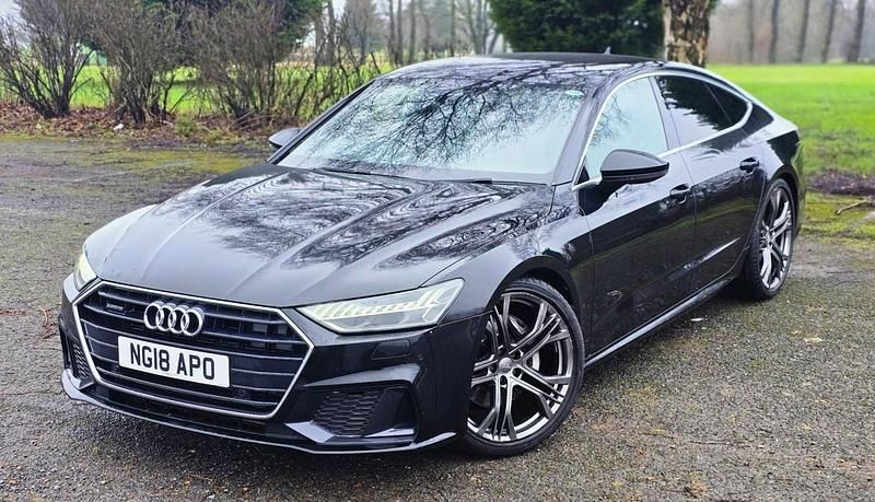 Used Audi A7 Sportback S-Line 286 HP (210 kW) 2018 Black Hatchback