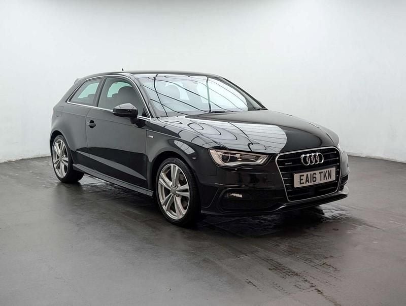 Used Audi A3 S-Line 180 HP (132 kW) 2016 Black Hatchback