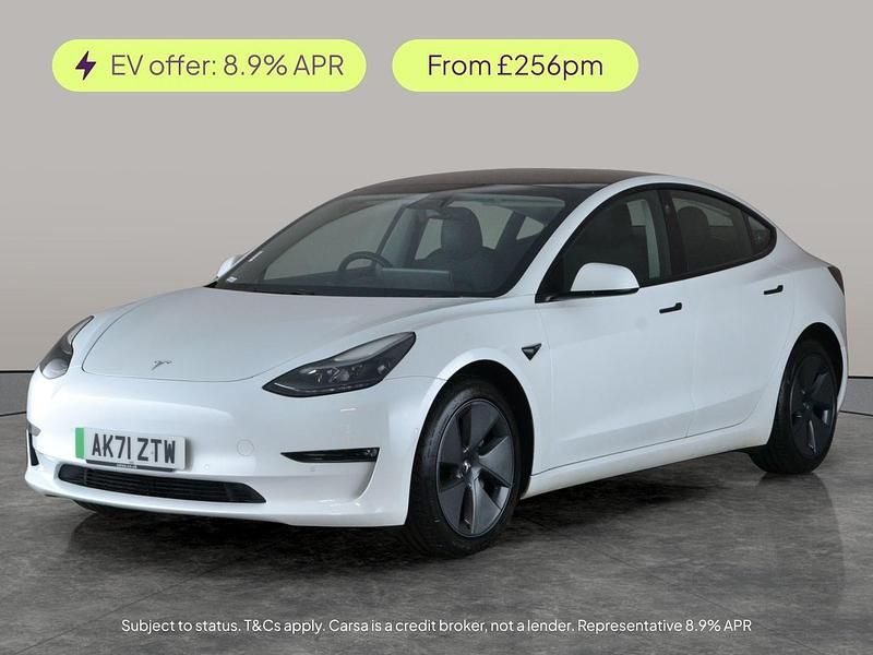 Used Tesla Model 3 Long Range AWD 366 kW (498 HP) 2021 White Sedan