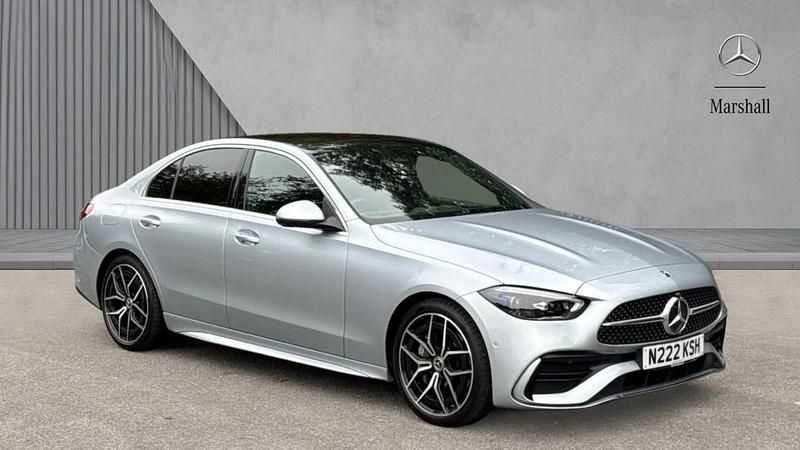 Silver Used 2023 Mercedes C300 AMG Line Premium Plus Sedan | £35,590 (Expensive) - Image 1/4