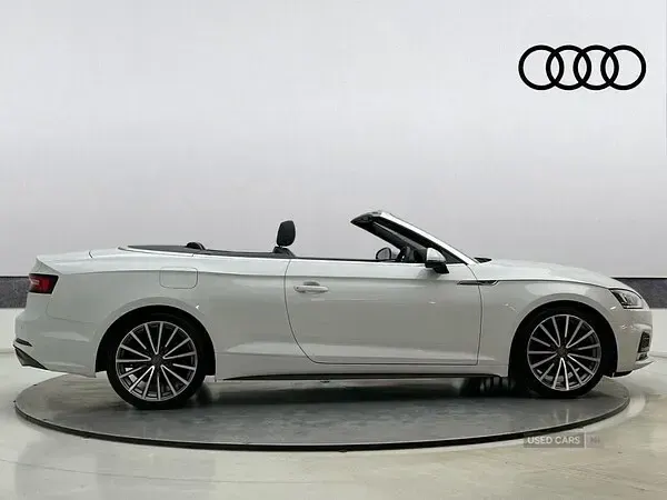 Used Audi A5 Cabriolet S-Line 190 HP (139 kW) 2019 White Cabriolet