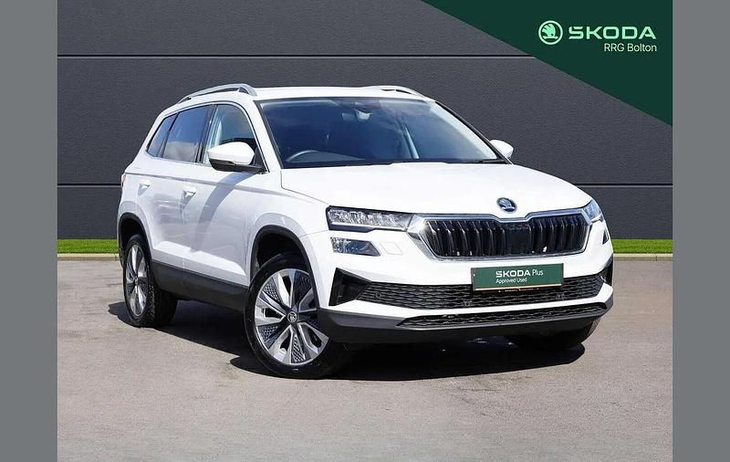 Used Skoda Karoq SE L 150 HP (110 kW) 2024 Moon white metallic SUV