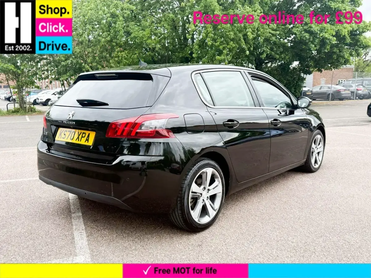 Usado Peugeot 308 Allure 130 HP (95 kW) 2020 Preto Citadino