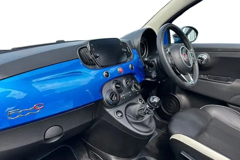 Used Fiat 500C Mirror 69 HP (50 kW) 2018 Blue Cabriolet