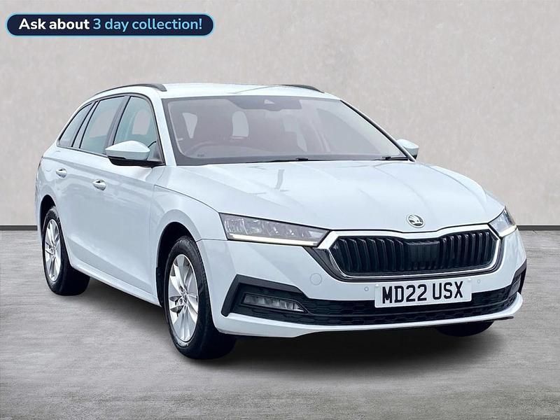 White Used 2022 Skoda Octavia SE Technology Estate | £14,899 (Good price) - Image 1/4