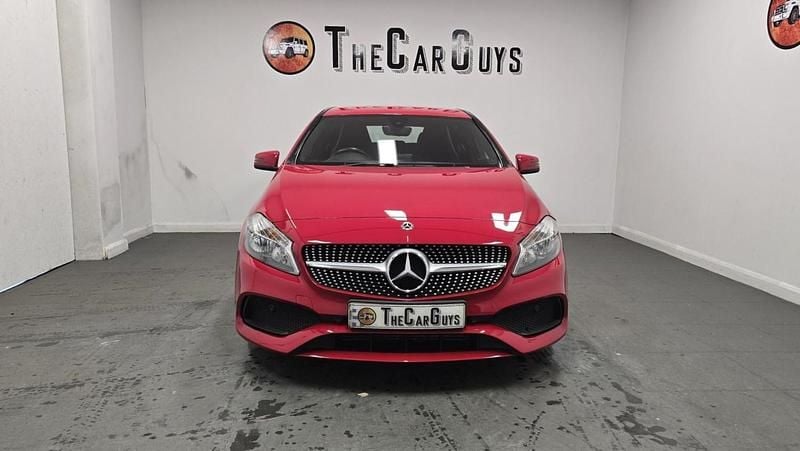 Used Mercedes A160 AMG line 102 HP (75 kW) 2018 Red Hatchback