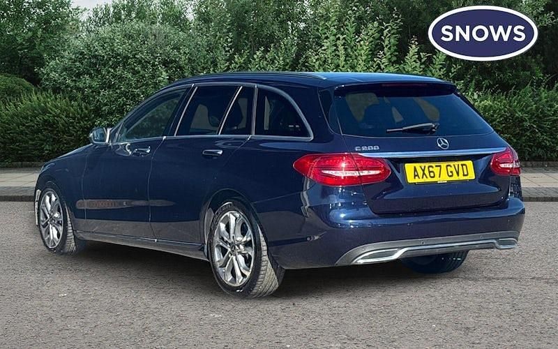 Used Mercedes C200 Premium 184 HP (135 kW) 2017 Blue Estate