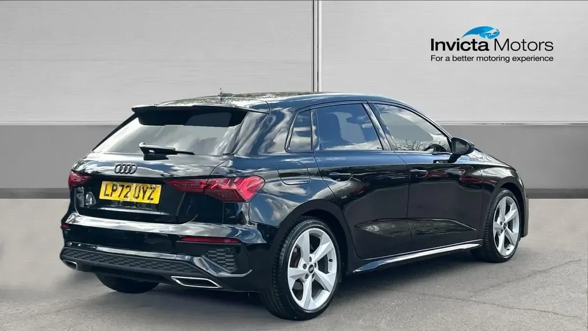 Used Audi A3 S-Line 110 HP (80 kW) 2023 Black Sedan