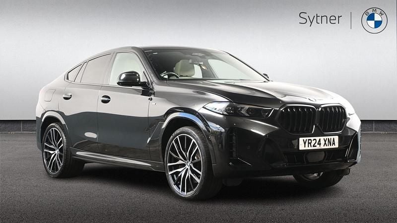 Black Used 2024 BMW X6 M Sport SUV | £61,500 (Expensive) - Image 1/4