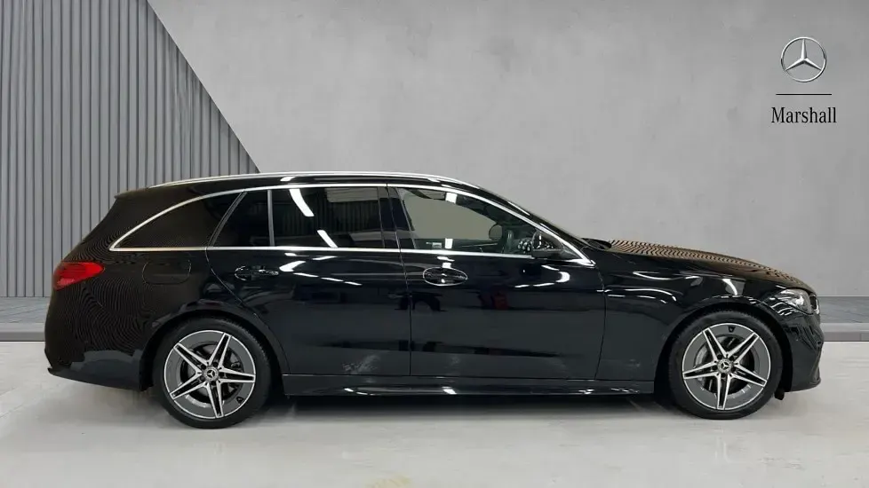 Used Mercedes C220 AMG line 200 HP (147 kW) 2024 Black Estate