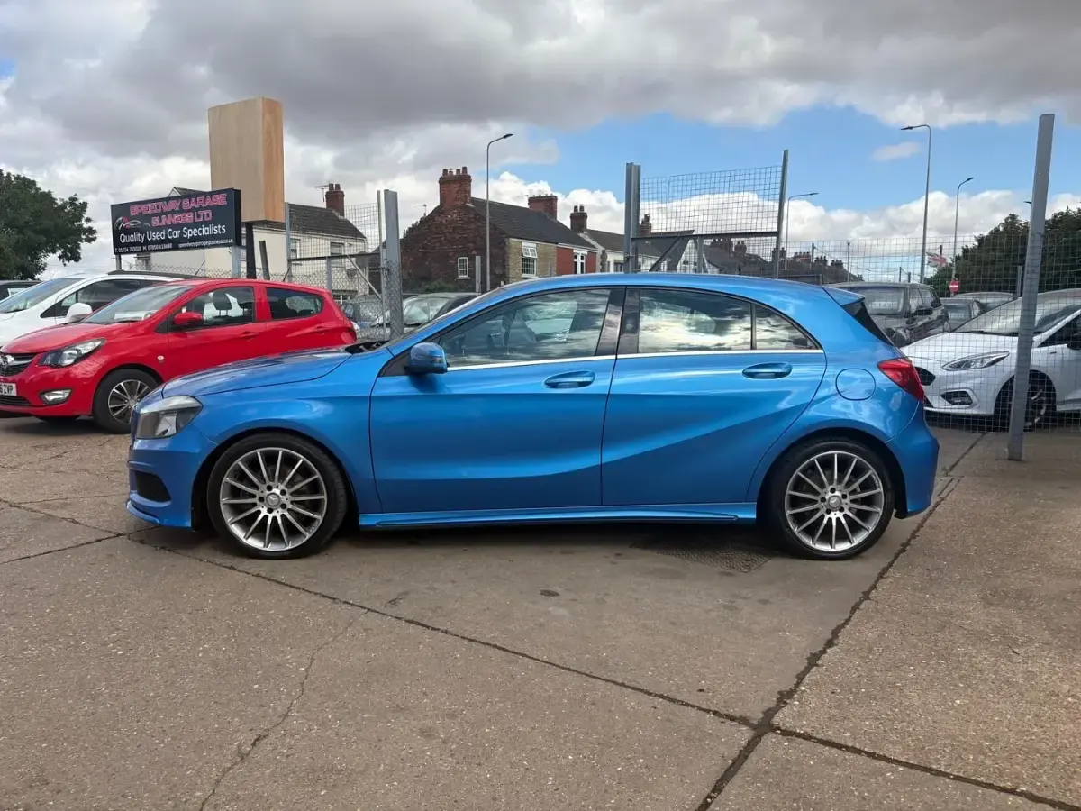 Used Mercedes A200 AMG 136 HP (100 kW) 2014 Blue Hatchback