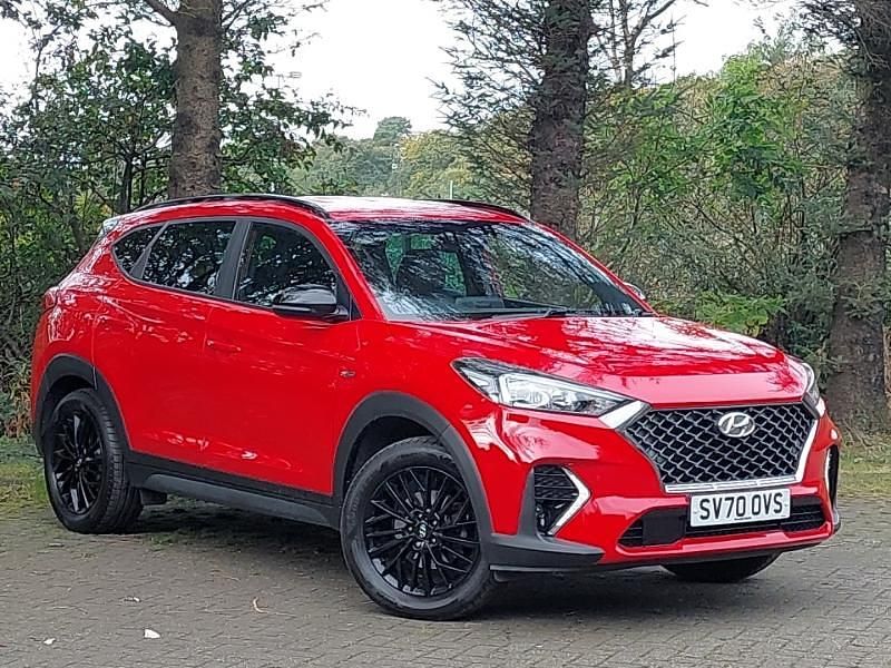 Red Used 2020 Hyundai Tucson N Line SUV | £15,798 (Fair price) - Image 1/4