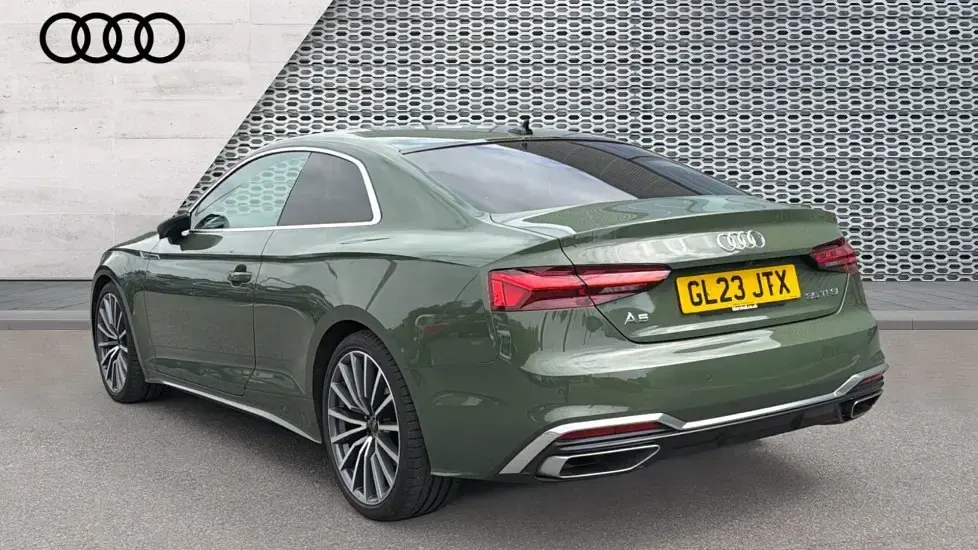 Used Audi A5 S-Line 150 HP (110 kW) 2023 Green Coupe