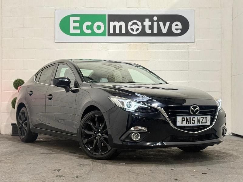 Black Used 2015 Mazda 3 Inclusive Sedan | £9,995 (Fair price) - Image 1/4