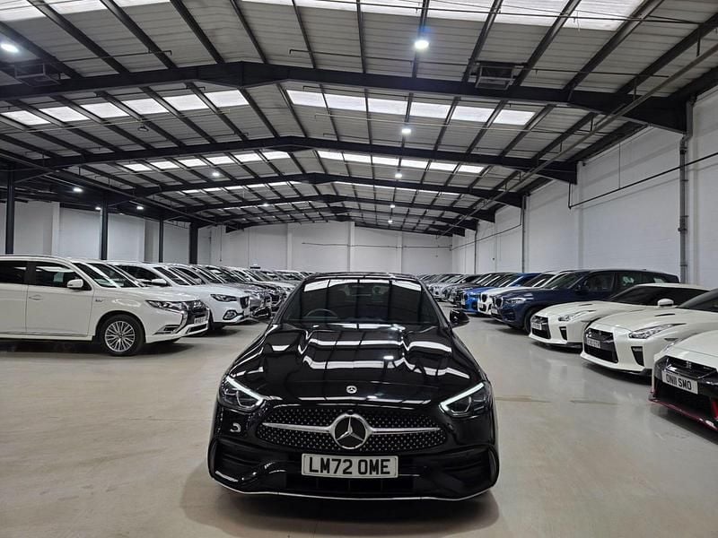 Used Mercedes C300e AMG line 2022 Black Sedan