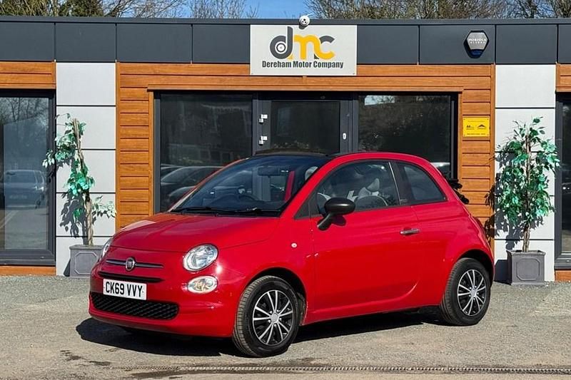 Used Fiat 500C Pop 69 HP (50 kW) 2019 Red Cabriolet