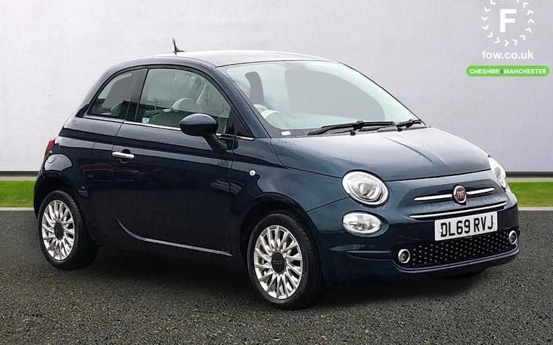 Used Fiat 500 Lounge 69 HP (50 kW) 2019 Blue Hatchback