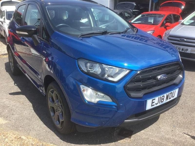 Blue Used 2018 Ford Ecosport ST-Line SUV | £10,495 (Fair price) - Image 1/4