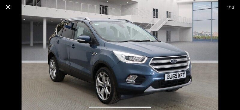 Blue Used 2019 Ford Kuga Titanium SUV | £13,695 (Good price) - Image 1/4