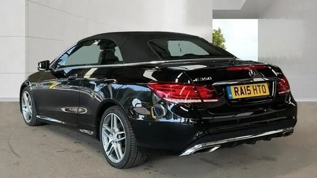 Used Mercedes E350 AMG line 2015 Black Cabriolet