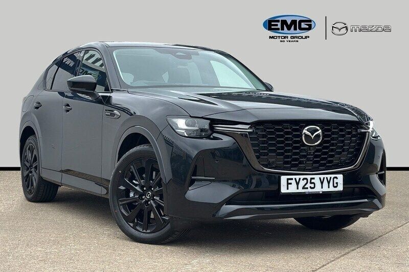 Jet black New 2025 Mazda CX-60 Homura-Line SUV | £39,995 (Good price) - Image 1/3
