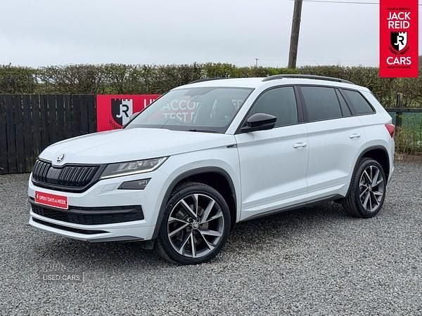 Used Skoda Kodiaq SportLine 190 HP (139 kW) 2018 White SUV