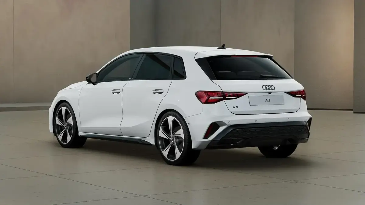 New Audi A3 Black Edition 2026 White Hatchback