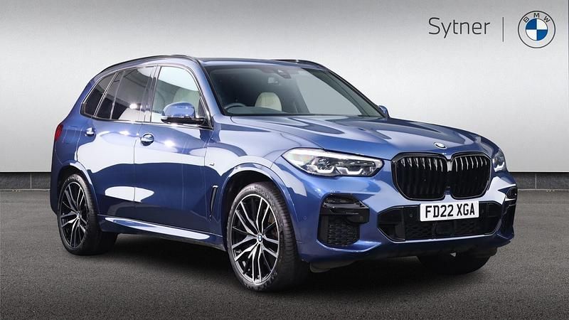 Blue Used 2022 BMW X5 M Sport SUV | £48,500 (Fair price) - Image 1/4