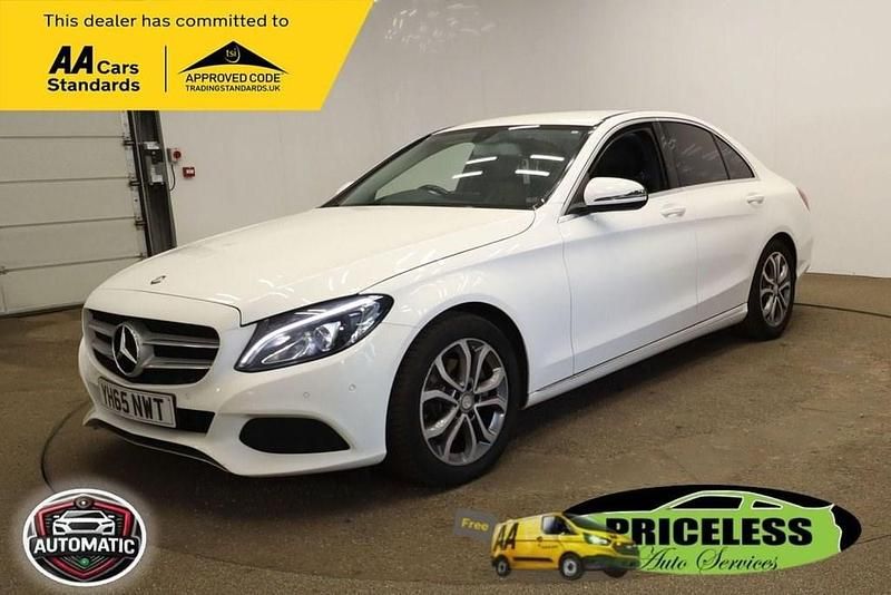 White Used 2015 Mercedes C220 Sedan | £9,995 (Fair price) - Image 1/4