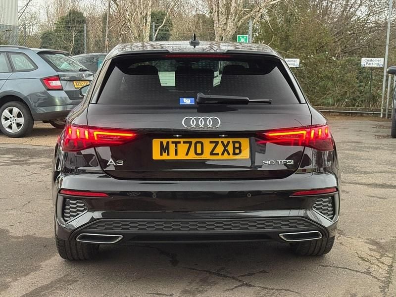 Used Audi A3 Sportback S-Line 2020 Black Hatchback