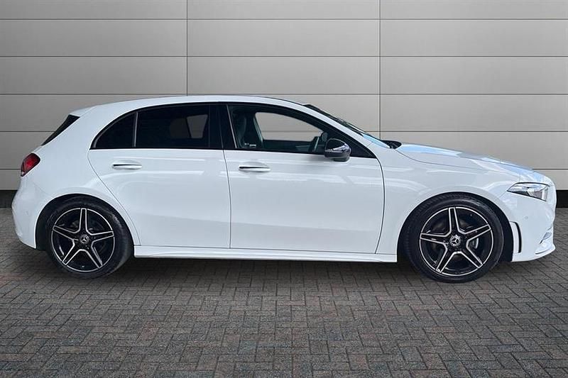 Used Mercedes A180 AMG Line Premium 136 HP (100 kW) 2023 Digital white Hatchback