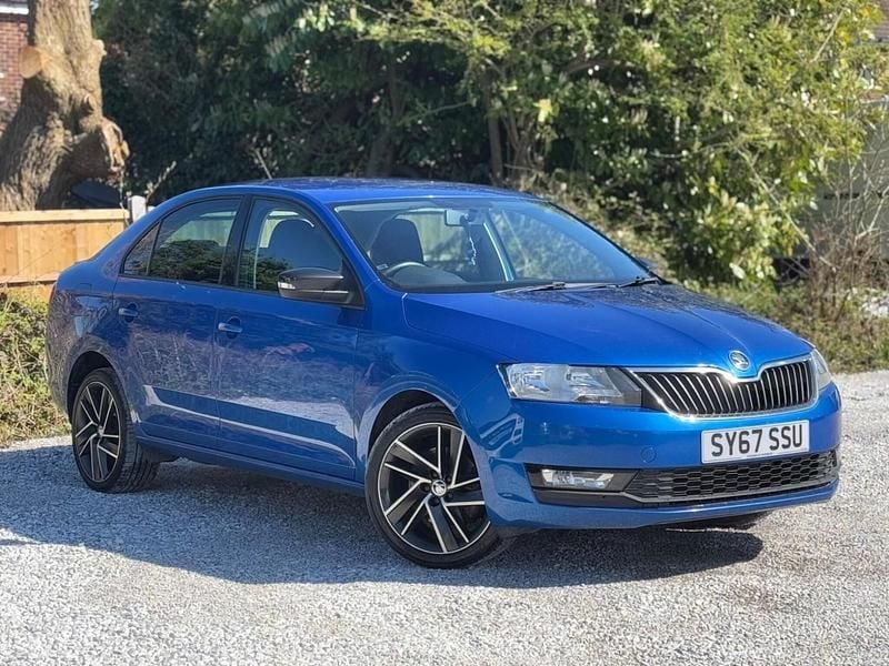 Used Skoda Rapid Sport 110 HP (80 kW) 2017 Blue Hatchback