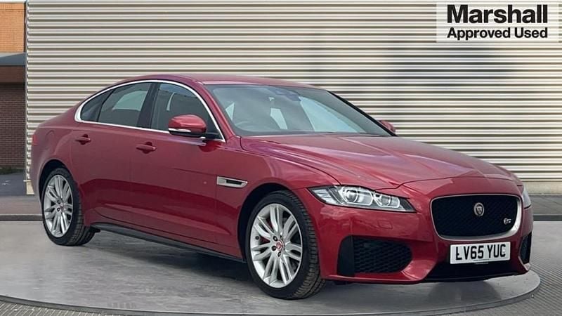 Red Used 2015 Jaguar XF S Sedan | £12,179 (Fair price) - Image 1/4