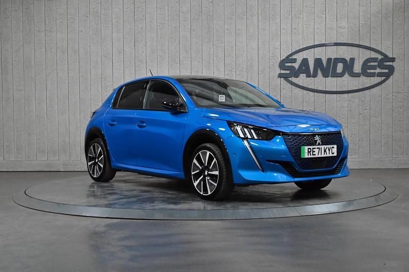 Blue Used 2021 Peugeot e-208 GTi Hatchback | £12,699 (Fair price) - Image 1/4