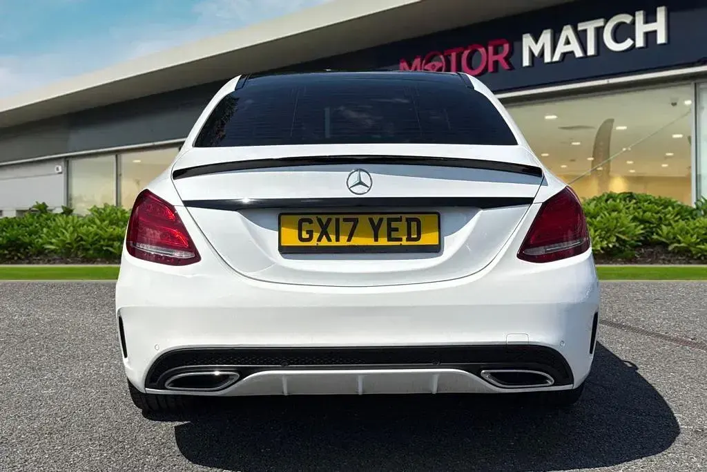 Used Mercedes C250 AMG line 2017 White Sedan
