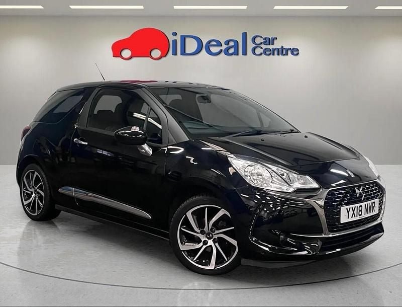 Black Used 2018 DS Automobiles DS3 Connected Chic Hatchback | £6,750 (Good price) - Image 1/4